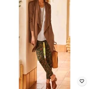 Soft Surroundings Superla Stretch Camo Forest Straight Leg Pants Women's Small